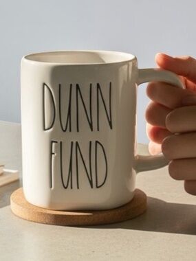Rae Dunn "DUNN FUND" Mug